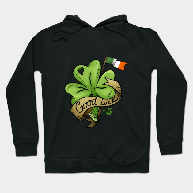 Shamrock - St.Patrick's Day Hoodie by KimLeex